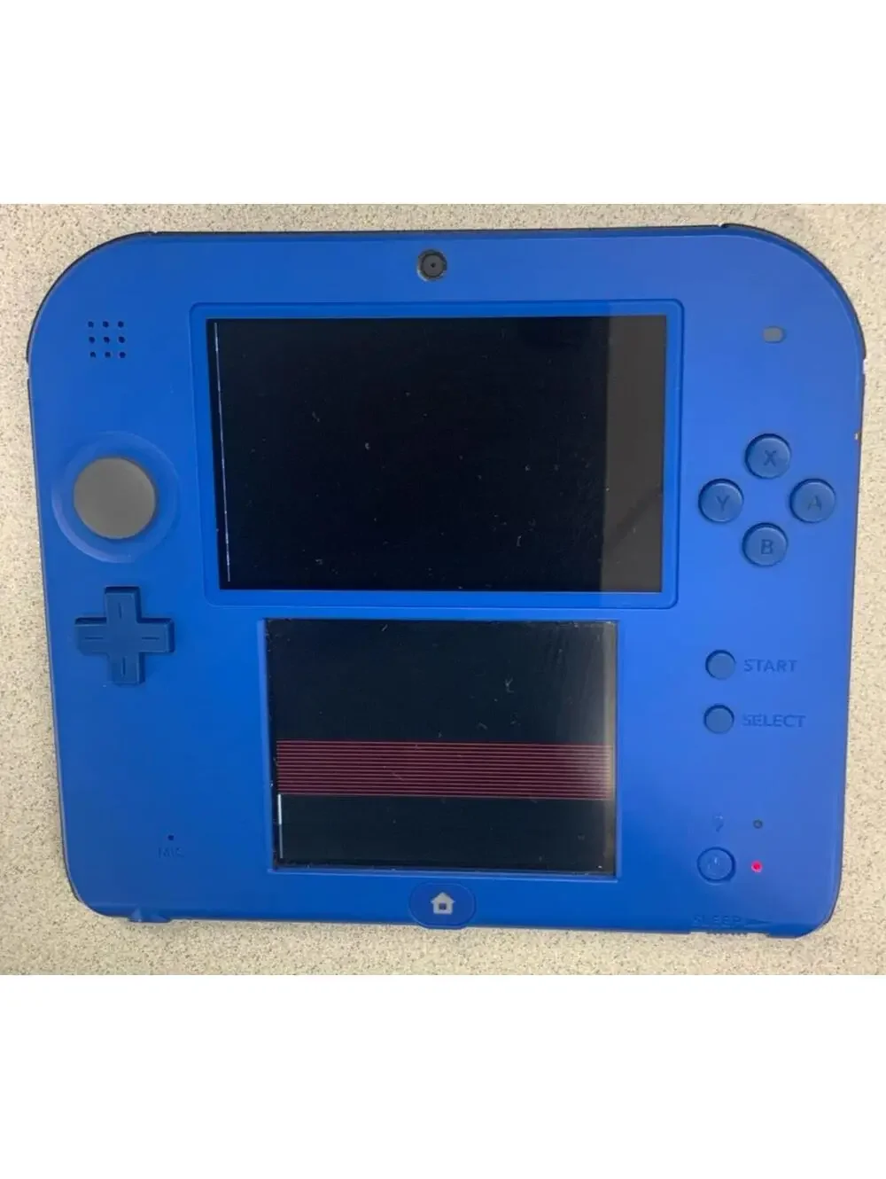 Nintendo 2DS Blue/Black Handheld Console FOR PARTS OR REPAIR-